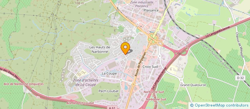 localisation de l'entreprise SCI BESNARD  NARBONNE