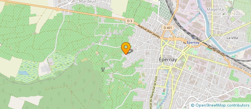 localisation de l'entreprise SCI BESNARD-BLIN  EPERNAY