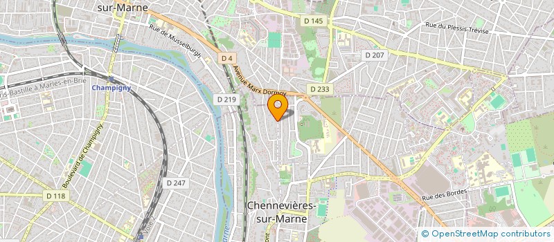 localisation de l'entreprise SCI BESNARD COURMONT  CHENNEVIERES-SUR-MARNE