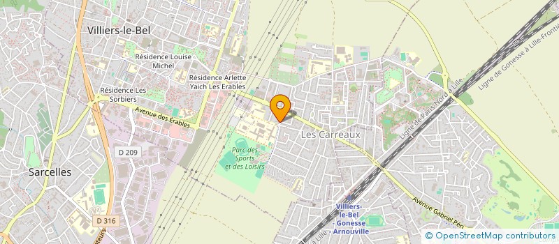 localisation de l'entreprise SCI BESPINE  VILLIERS-LE-BEL