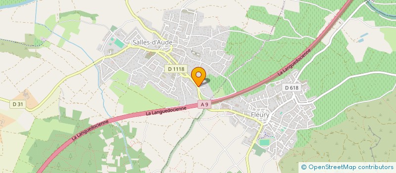 localisation de l'entreprise SCI BESPLAS  SALLES D'AUDE