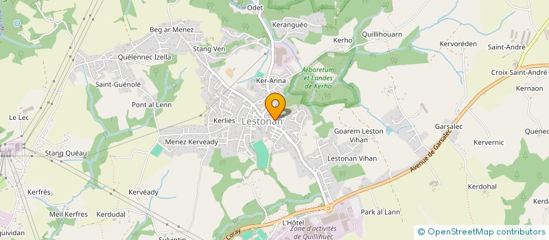 localisation de l'entreprise SCI BESRAM  ERGUE-GABERIC