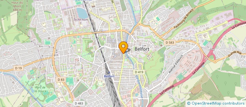 localisation de l'entreprise SCI BESS à BELFORT