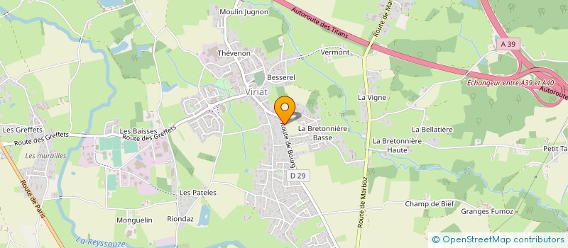 localisation de l'entreprise SCI BESSEREL à VIRIAT