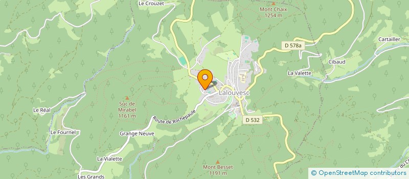 localisation de l'entreprise SCI BESSET  LALOUVESC