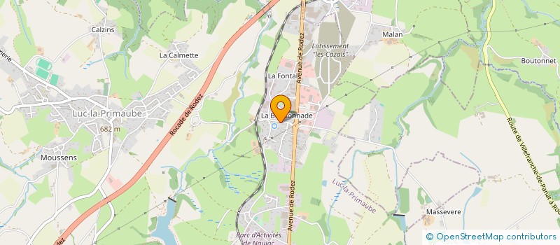 localisation de l'entreprise SCI BESSIERE LAUDENAIS  LUC-LA-PRIMAUBE