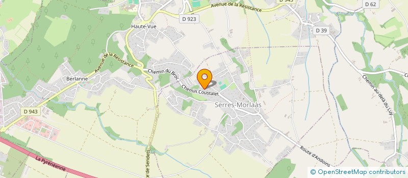 localisation de l'entreprise SCI BESSON IMMOBILIER  SERRES-MORLAAS