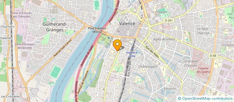 localisation de l'entreprise SCI BESSON-PERRAULT à VALENCE