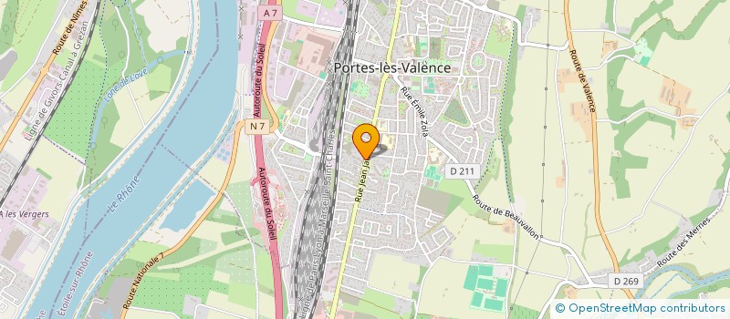 localisation de l'entreprise SCI BESSY  PORTES-LES-VALENCE