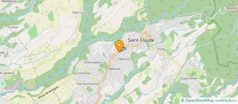localisation de l'entreprise SCI BEST WAY à SAINT-CLAUDE