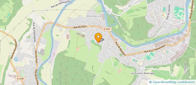 localisation de l'entreprise SCI BESTE  MANDEURE