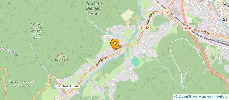 localisation de l'entreprise SCI BESTEIRO  SAINT-DIE-DES-VOSGES