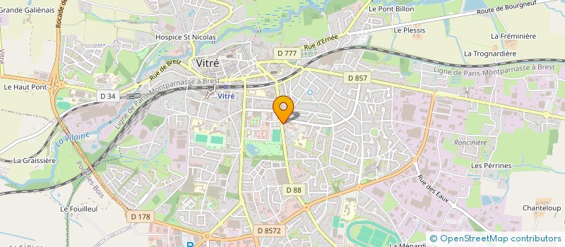 localisation de l'entreprise SCI BESTUE  VITRE