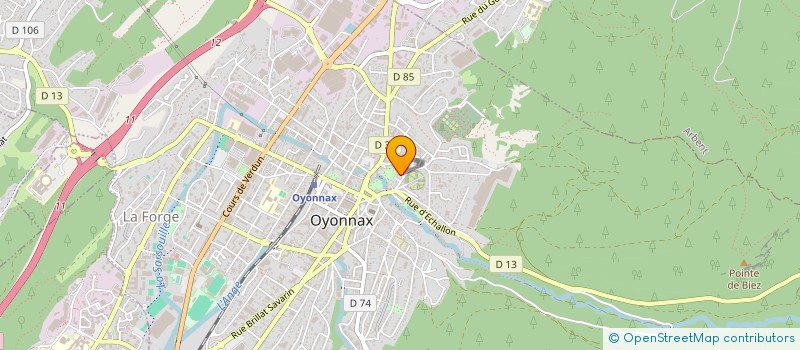 localisation de l'entreprise SCI BETA à OYONNAX
