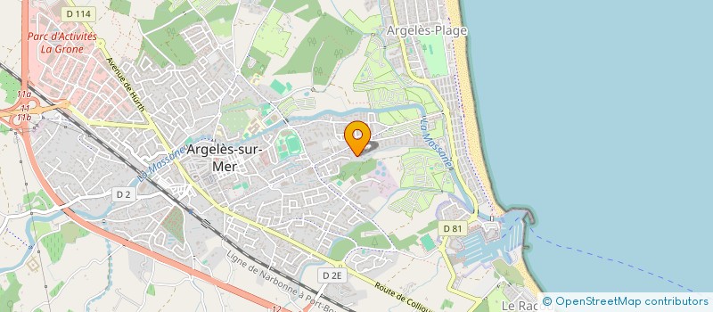 localisation de l'entreprise SCI BETA  ARGELES-SUR-MER