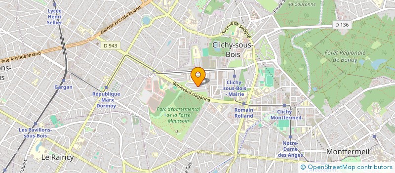 localisation de l'entreprise SCI BETA 93  CLICHY-SOUS-BOIS
