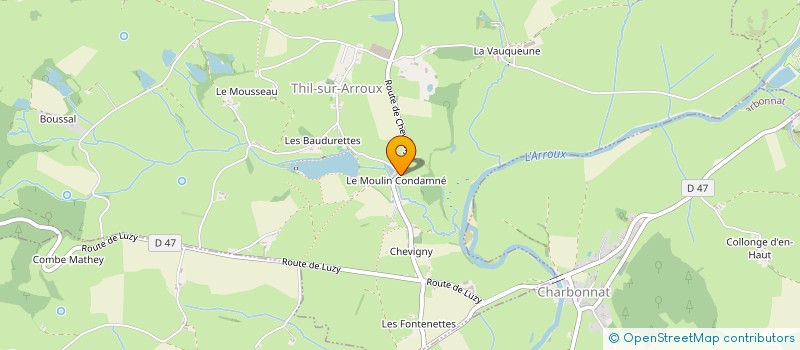 localisation de l'entreprise SCI BETANT  THIL-SUR-ARROUX