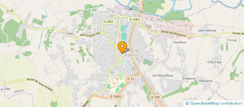 localisation de l'entreprise SCI BETB  RIBERAC