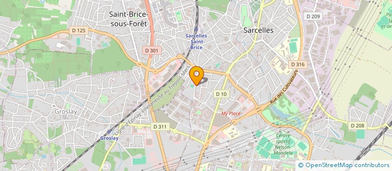 localisation de l'entreprise SCI BETCO  SARCELLES