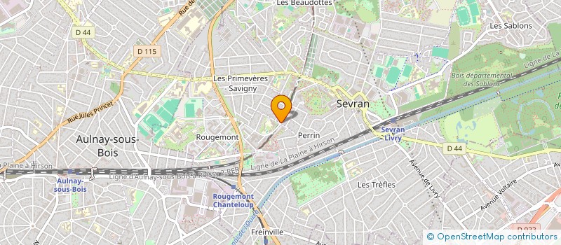 localisation de l'entreprise SCI BETEL à SEVRAN