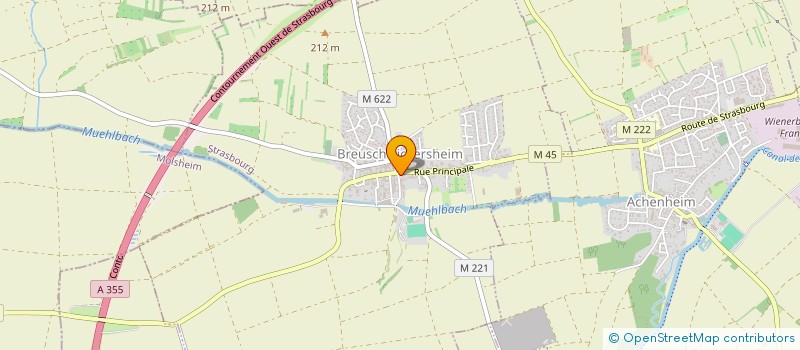 localisation de l'entreprise SCI BETELGEUSE  BREUSCHWICKERSHEIM