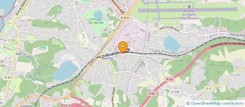 localisation de l'entreprise SCI BETELU FRERES à BIARRITZ