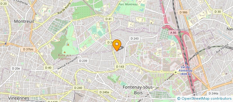 localisation de l'entreprise SCI BETH MENAHEM à FONTENAY-SOUS-BOIS