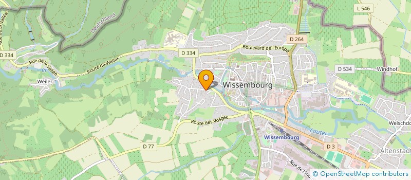 localisation de l'entreprise SCI BETHANIE  WISSEMBOURG