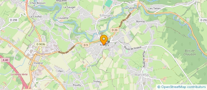 localisation de l'entreprise SCI BETHANIE  FILLINGES