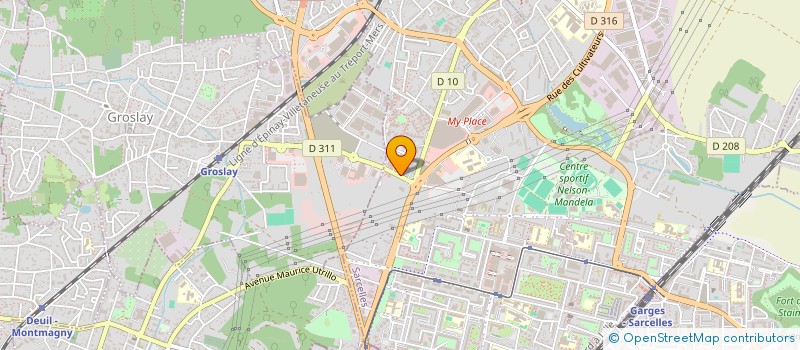 localisation de l'entreprise SCI BETHESDA  SARCELLES