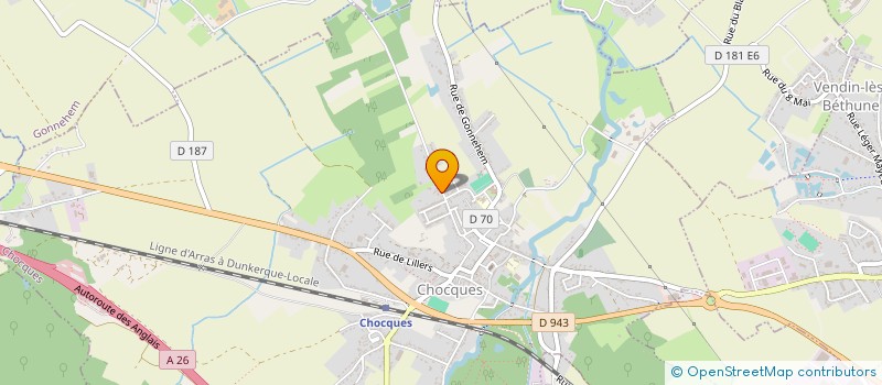 localisation de l'entreprise SCI BETHUNE 13  CHOCQUES
