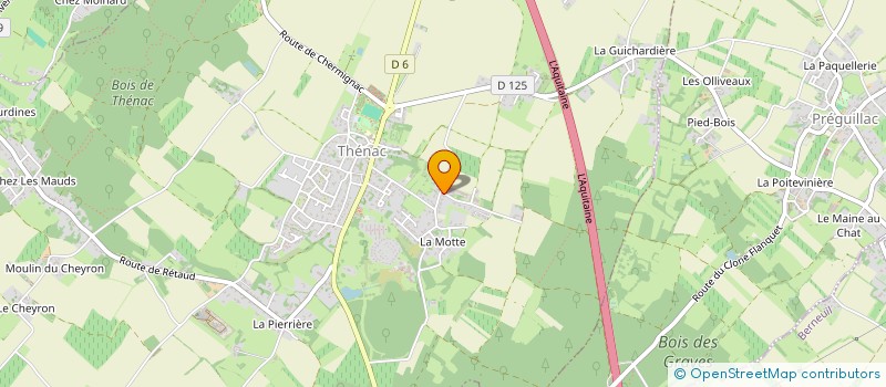 localisation de l'entreprise SCI BETIZEAU C  THENAC