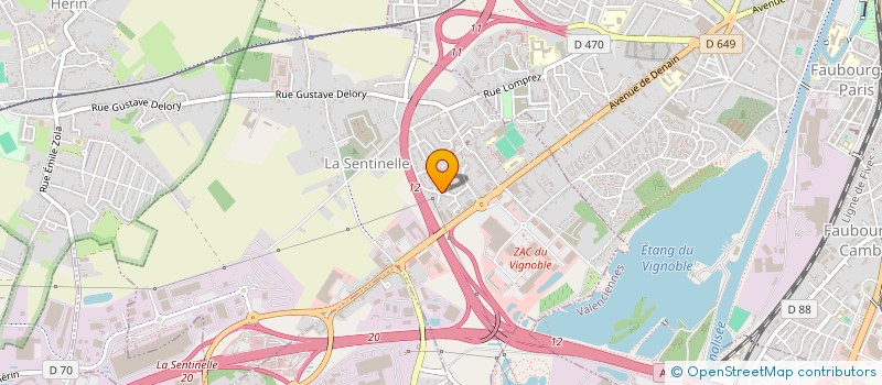 localisation de l'entreprise SCI BETREMIEUX JAF  LA SENTINELLE