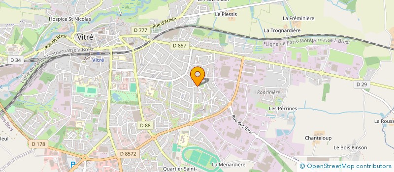 localisation de l'entreprise SCI BETRON  VITRE