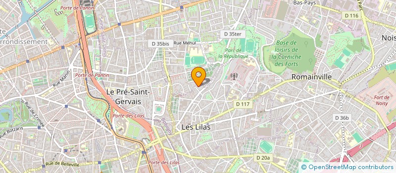localisation de l'entreprise SCI BETTACH MERILYS à LES LILAS