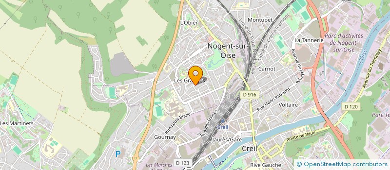 localisation de l'entreprise SCI BETTANCOURT  NOGENT-SUR-OISE