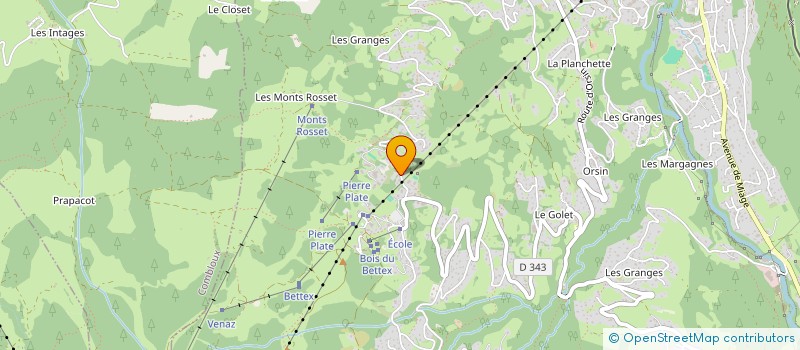 localisation de l'entreprise SCI BETTEX TRAPPEUR  SAINT-GERVAIS-LES-BAINS