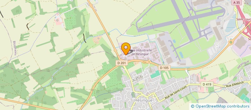 localisation de l'entreprise SCI BETTLERMATTEN  HESINGUE