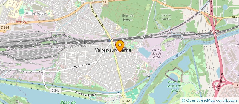 localisation de l'entreprise SCI BETTY  VAIRES-SUR-MARNE