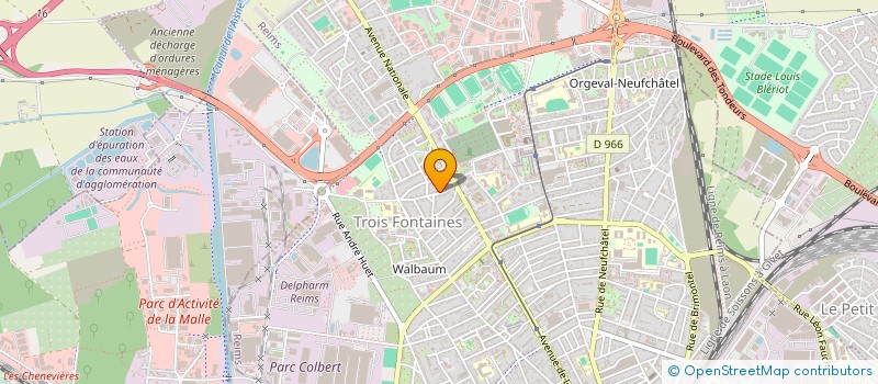 localisation de l'entreprise SCI BETTY  REIMS