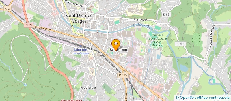 localisation de l'entreprise SCI BETUL à SAINT-DIE-DES-VOSGES