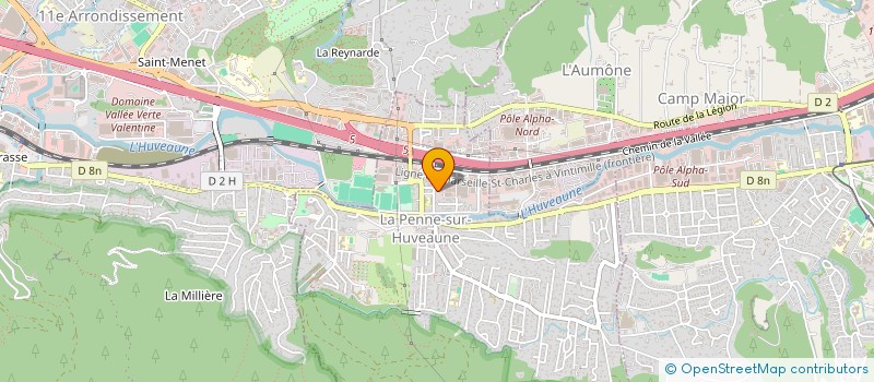 localisation de l'entreprise SCI BEUCHAT IMMOBILIER  LA PENNE SUR HUVEAUNE