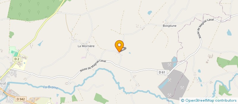 localisation de l'entreprise SCI BEUDANT  MAGNAC-LAVAL