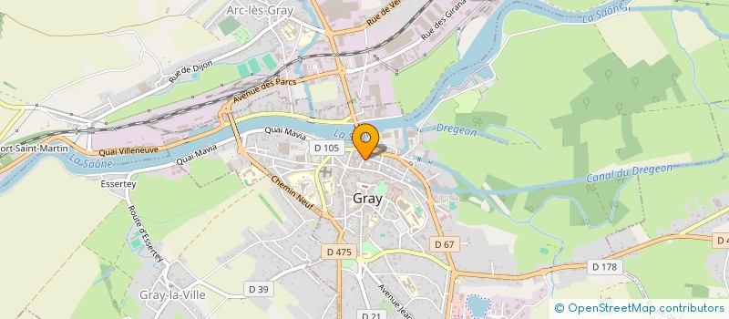 localisation de l'entreprise SCI BEUGNOT à GRAY