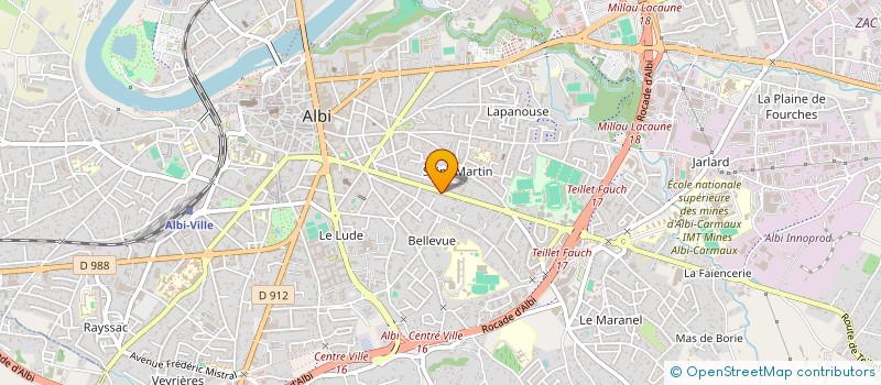 localisation de l'entreprise SCI BEUL'S à ALBI