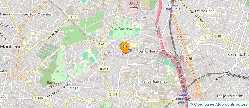 localisation de l'entreprise SCI BEULE à MONTREUIL
