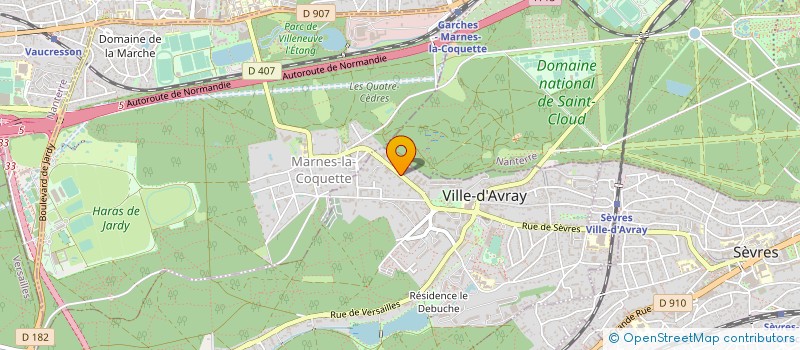 localisation de l'entreprise SCI BEULOTTE SAINT LAURENT  VILLE-D'AVRAY