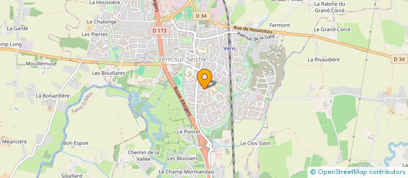 localisation de l'entreprise SCI BEURRIER AND CO  VERN-SUR-SEICHE