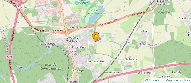 localisation de l'entreprise SCI BEURY INVESTISSEMENTS  CHAMBRAY-LES-TOURS