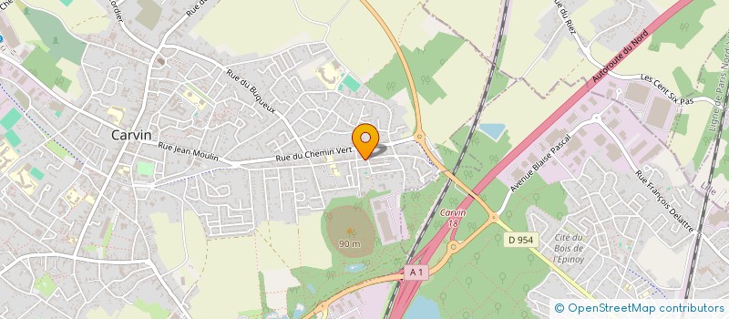 localisation de l'entreprise SCI BEUVRY  CARVIN